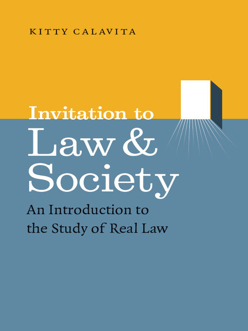 Cover image for Invitation to Law and Society